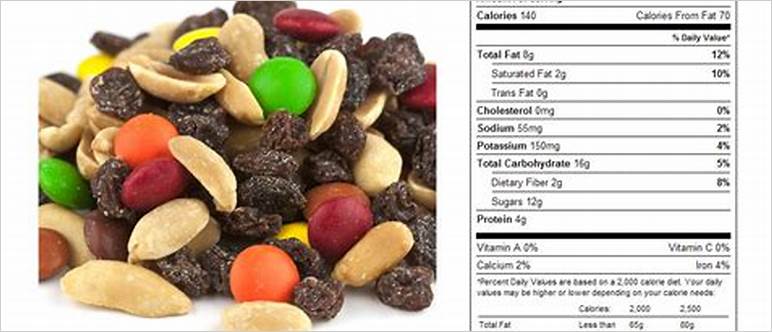 Calories in trail mix